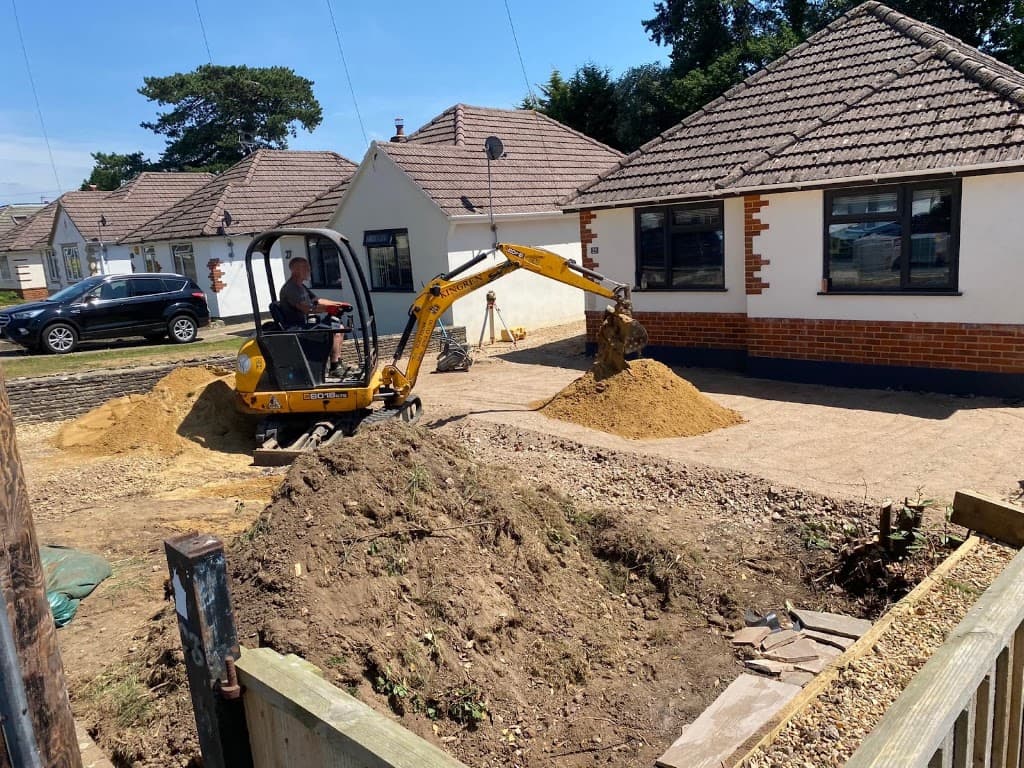 Four groundworks and landscaping